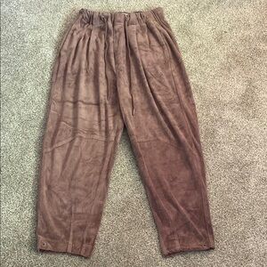 Urban Outfitters Brown Sweatpants Relaxed Fit Velour